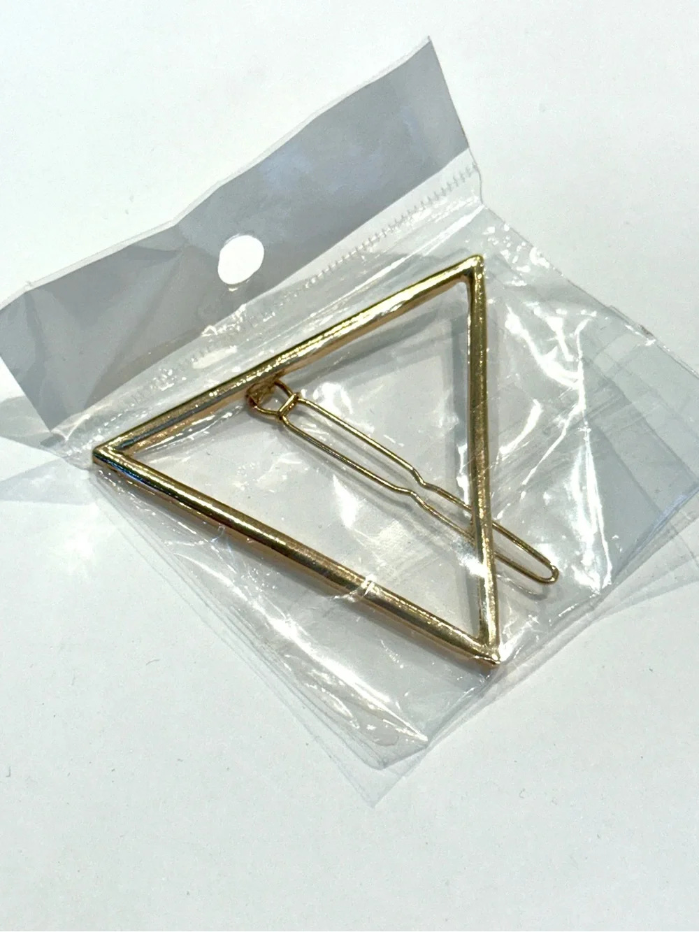 Gold Triangle Hair Clip